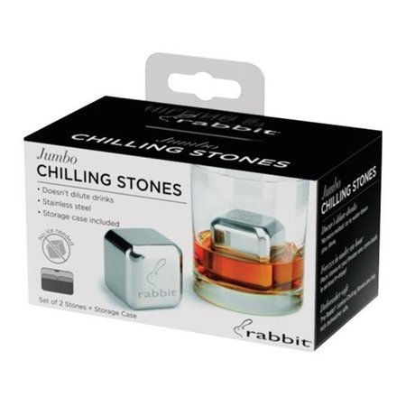 TOTALTURF W9962 Stainless Steel Jumbo Chilling Stones  Set of 2 TO881111